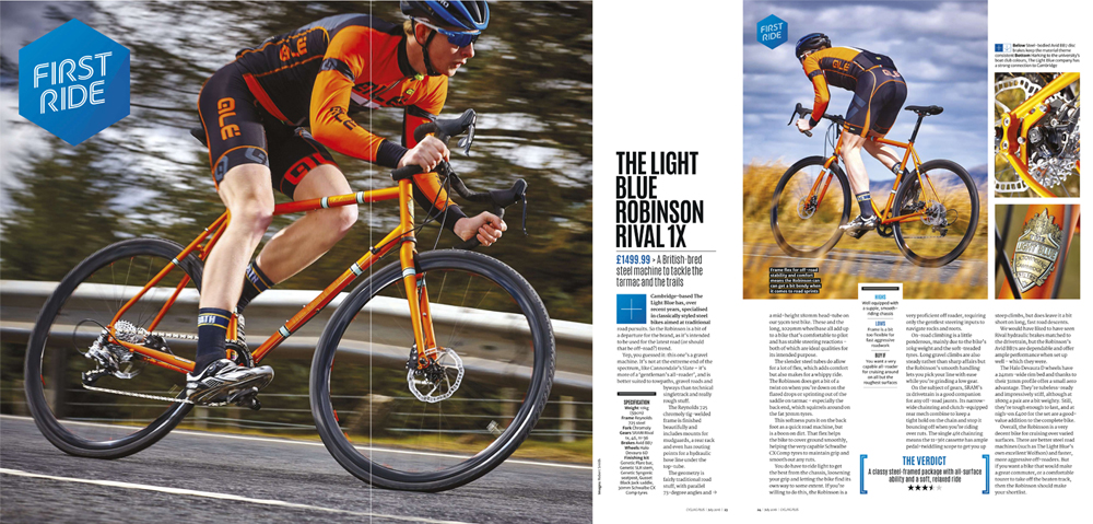 Cycling Plus likes the Light Blue Robinson 